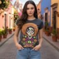 Playera Máscara De Látex Hector Mujer