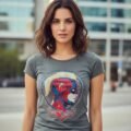 Playera Máscara De Látex Higher, Further, Faster Mujer