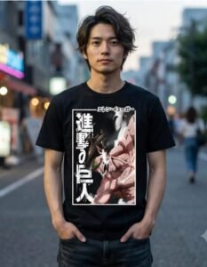 Playera Máscara De Látex La Furia De Eren Hombre
