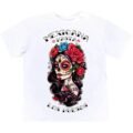 Playera Máscara De Látex Mexicana Hasta Los Huesos Mujer