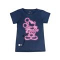 Playera Máscara De Látex Mickey Neón Niña