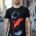 Playera Máscara De Látex Gotham Guardian Hombre