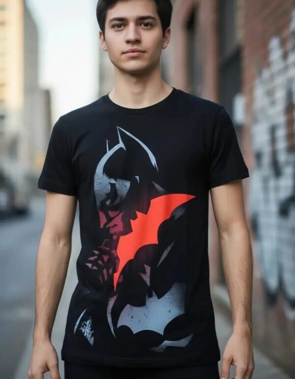 Playera Máscara De Látex Gotham Guardian Hombre
