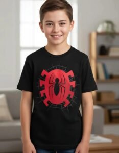 Playera Máscara De Látex Spidey Logo Niño
