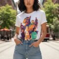 Playera Máscara De Látex Power Of Olympia Mujer