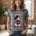 Playera Máscara De Látex Winter Mickey Mujer