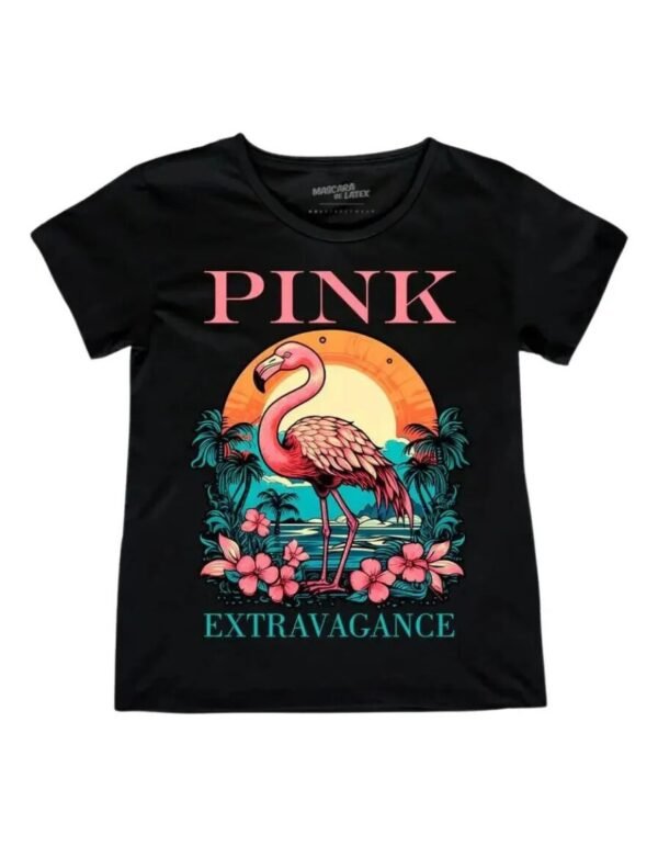 Playera Máscara De Látex Pink Extravagance Mujer Playera Máscara De Látex Pink Extravagance Mujer