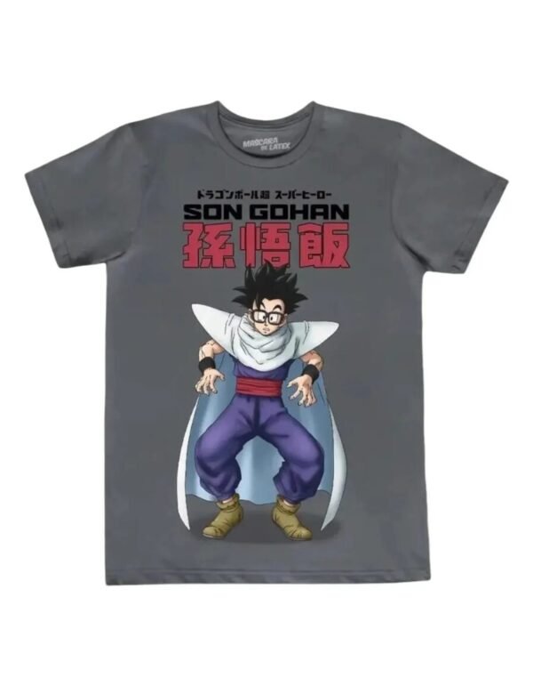 Playera Máscara De Látex Son Gohan Hombre Playera Máscara De Látex Son Gohan Hombre