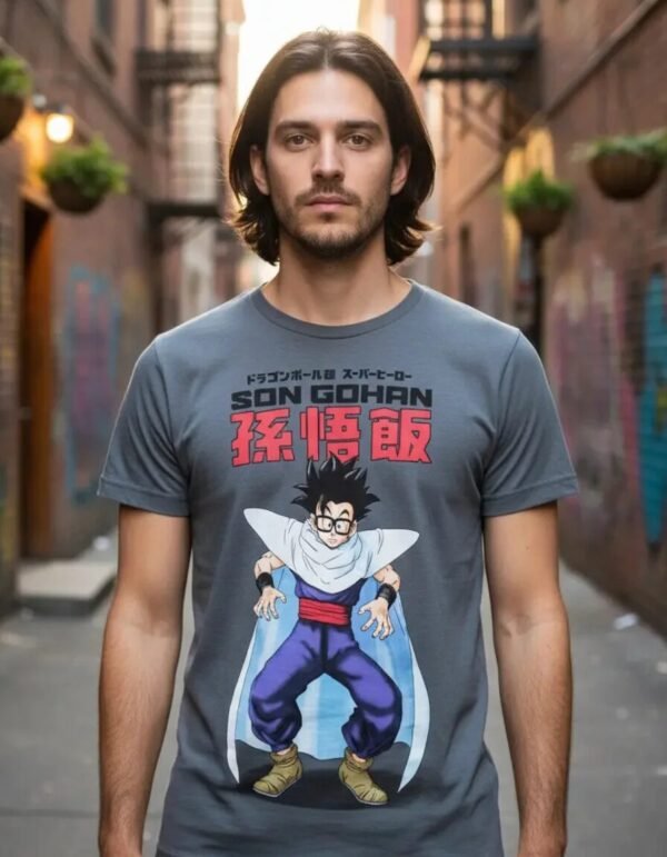 Playera Máscara De Látex Son Gohan Hombre Playera Máscara De Látex Son Gohan Hombre