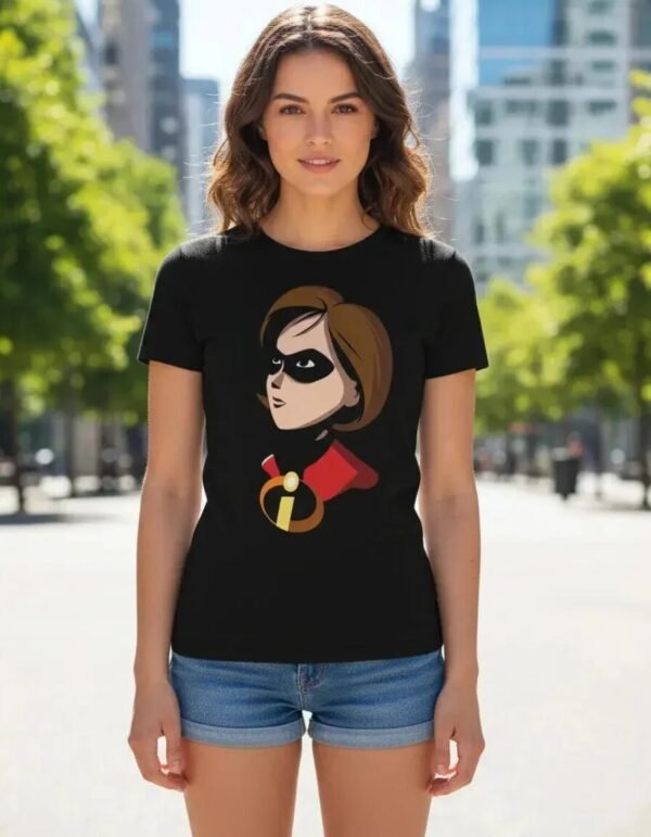 Playera Máscara De Látex Elastgirl Mujer