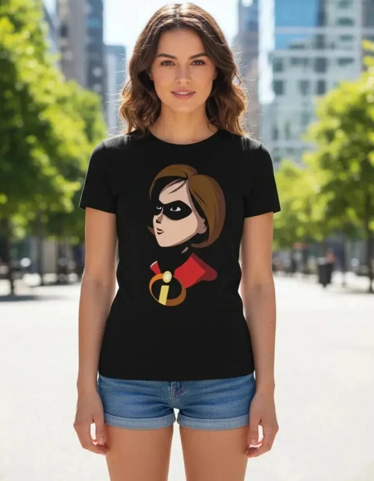 Playera Máscara De Látex Elastgirl Mujer