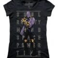 Playera Máscara De Látex Thanos Mujer