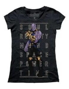 Playera Máscara De Látex Thanos Mujer
