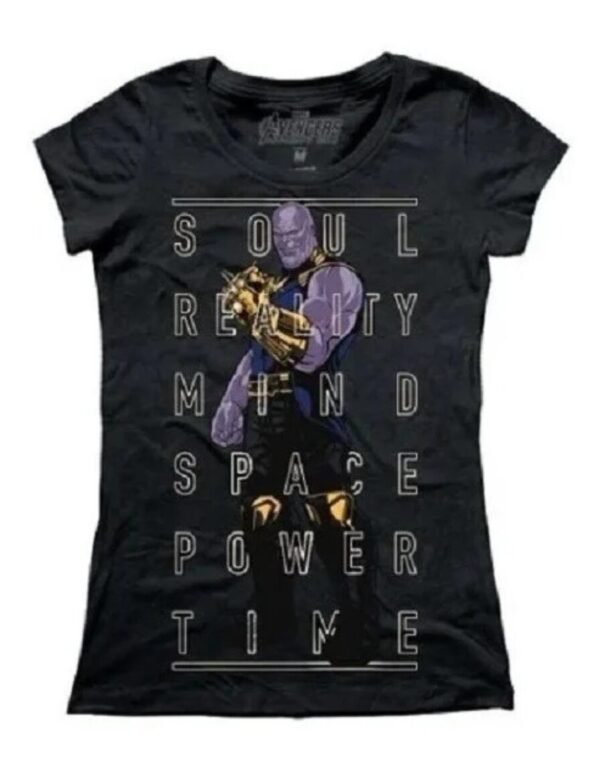 Playera Máscara De Látex Thanos Mujer