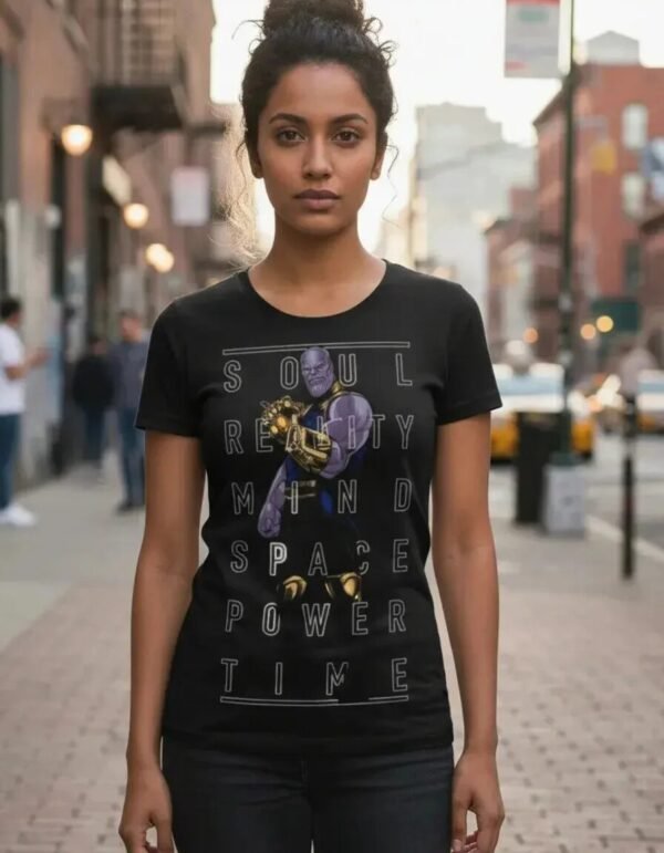 Playera Máscara De Látex Thanos Mujer