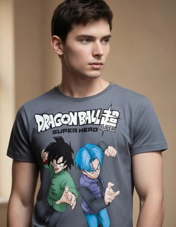 Playera Máscara De Látex Son Goten Y Trunks Hombre Playera Máscara De Látex Son Goten Y Trunks Hombre
