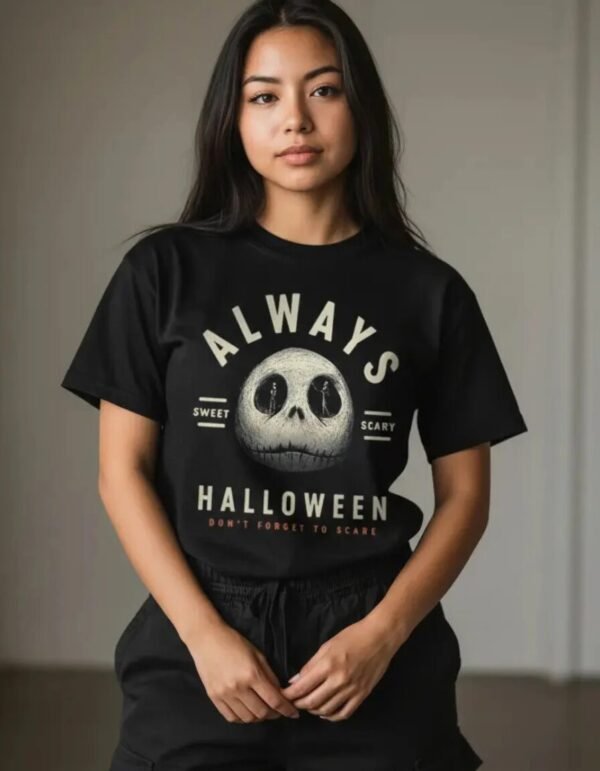 Playera Máscara De Látex Don´t Forget To Scare Mujer Playera Máscara De Látex Don´t Forget To Scare Mujer