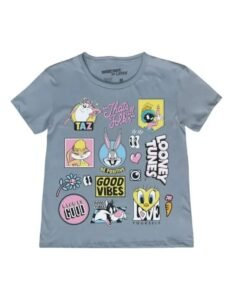 Playera Máscara De Látex Tunes Stamps Mujer