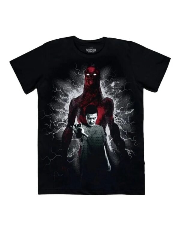 Playera Máscara De Látex Eleven Vs Vecna Hombre Playera Máscara De Látex Eleven Vs Vecna Hombre