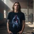 Playera Máscara De Látex Eleven Vs Vecna Hombre