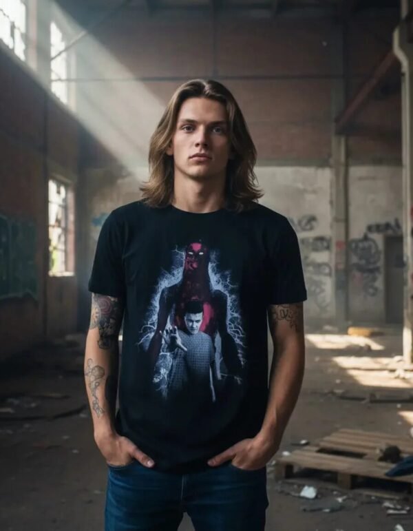 Playera Máscara De Látex Eleven Vs Vecna Hombre Playera Máscara De Látex Eleven Vs Vecna Hombre
