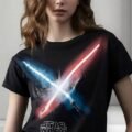 Playera Máscara De Látex Lightsabers Mujer