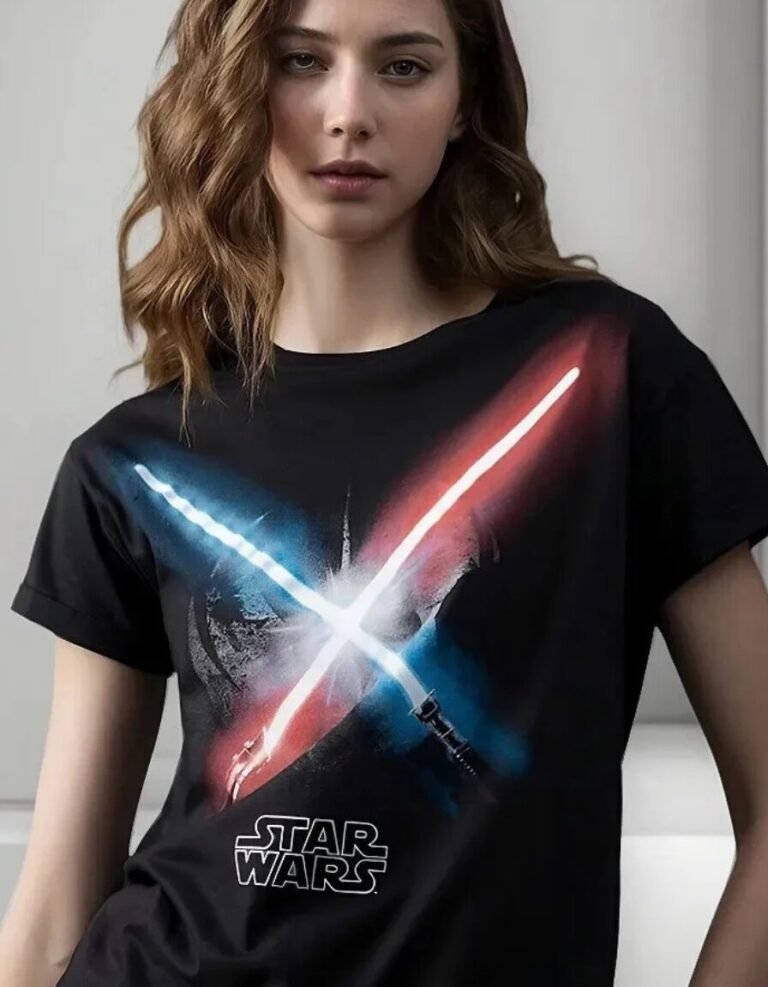 Playera Máscara De Látex Lightsabers Mujer