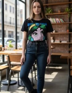Playera Máscara De Látex Jasmine Mujer