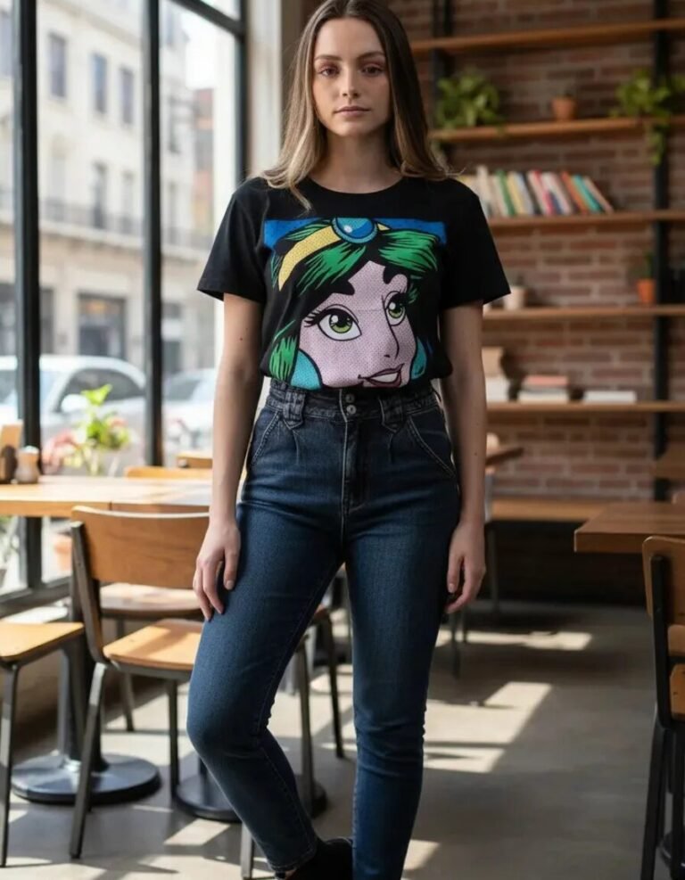 Playera Máscara De Látex Jasmine Mujer