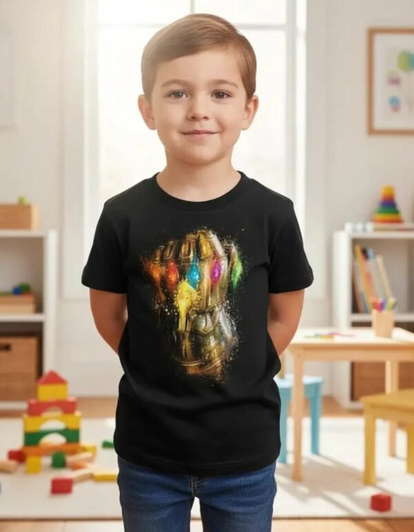 Playera Máscara De Látex Infinity Gauntlet Niño