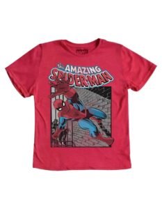 Playera Máscara De Látex Spider- Man Retro Niño