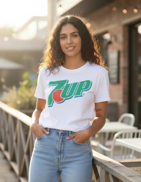 Playera Máscara De Látex 7-up Logo Mujer