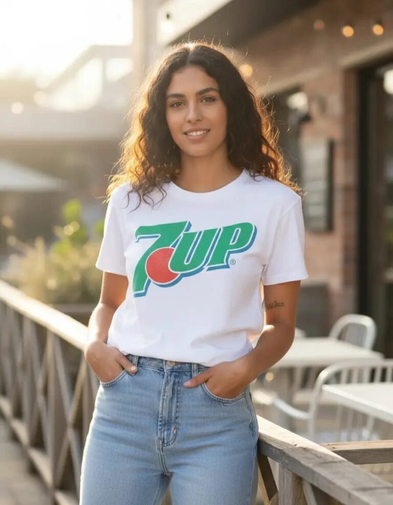 Playera Máscara De Látex 7-up Logo Mujer