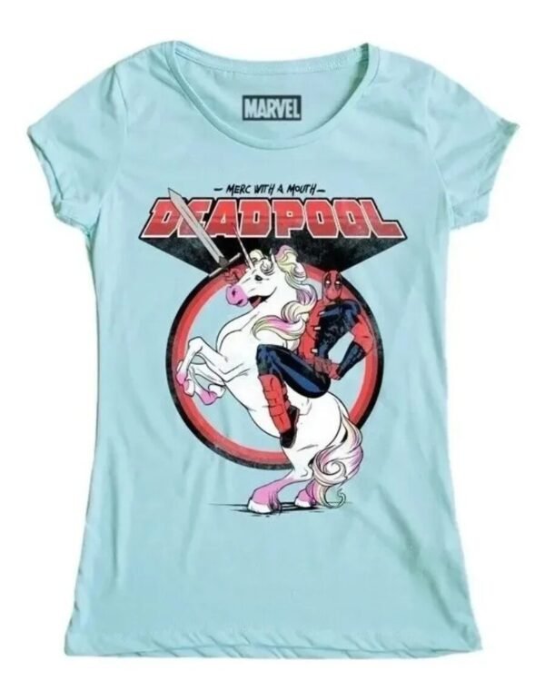Playera Máscara De Látex Merc With A Unicorn Mujer
