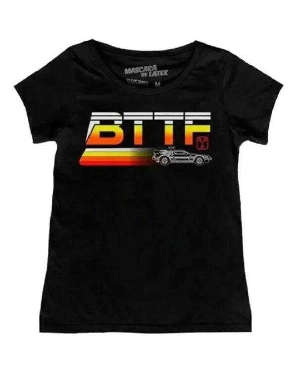 Playera Máscara De Látex Bttf Mujer Playera Máscara De Látex Bttf Mujer