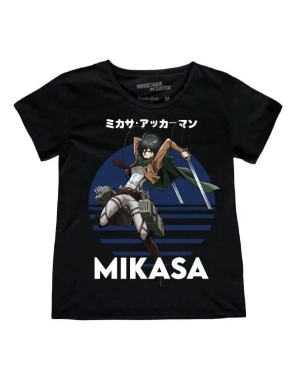 Playera Máscara De Látex Mikasa Mujer Playera Máscara De Látex Mikasa Mujer