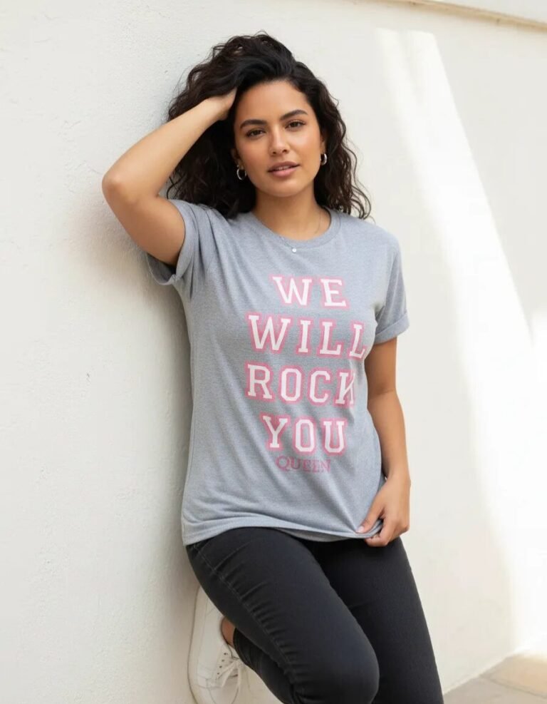 Playera Máscara De Látex We Will Rock You Mujer