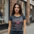 Playera Máscara De Látex Goose Neon Mujer