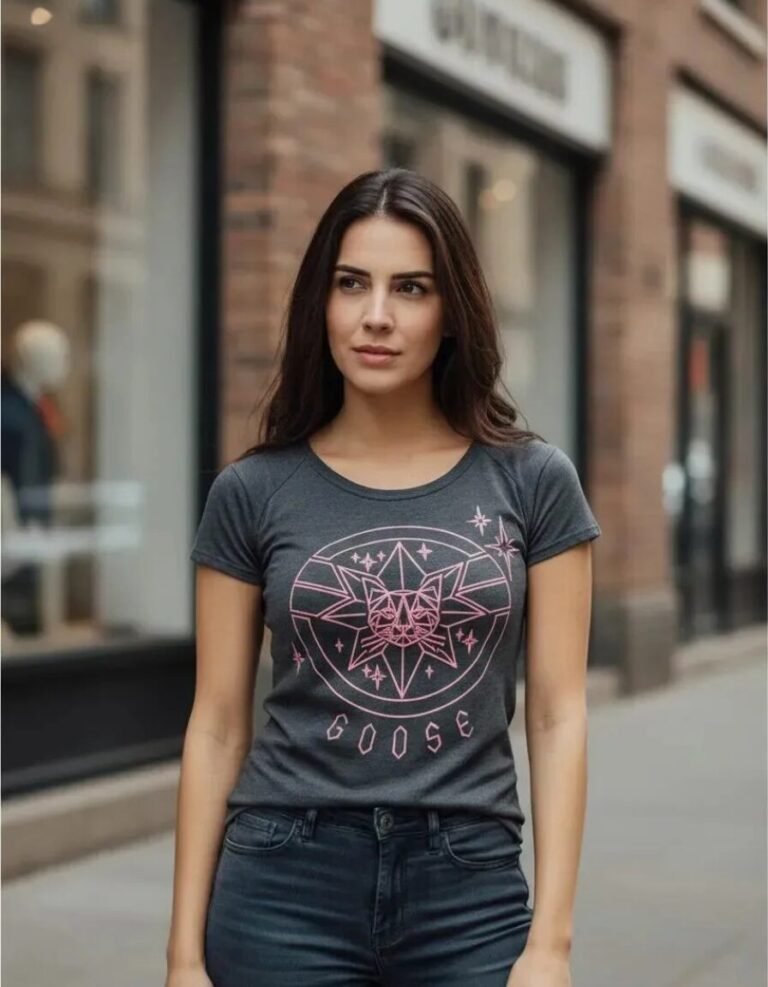 Playera Máscara De Látex Goose Neon Mujer
