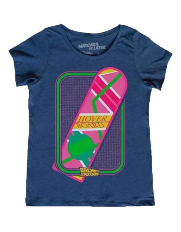 Playera Máscara De Látex Hoverboard Mujer
