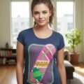 Playera Máscara De Látex Hoverboard Mujer