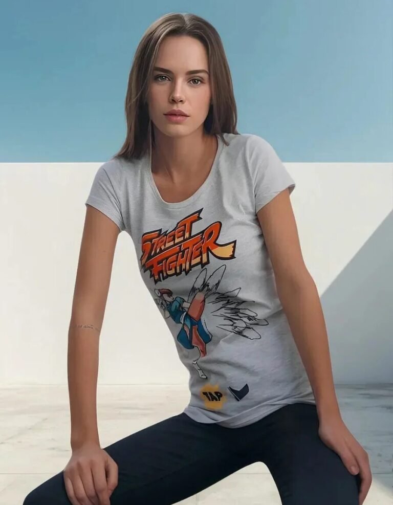 Playera Máscara De Látex Lightning Kick Mujer