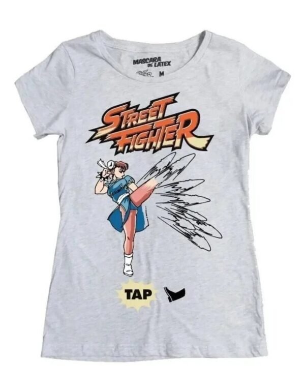 Playera Máscara De Látex Lightning Kick Mujer