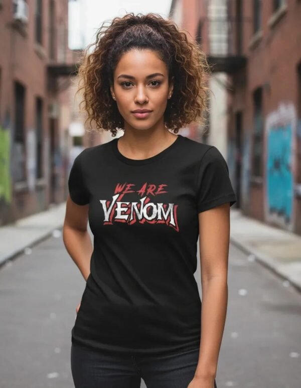Playera Máscara De Látex We Are Venom Mujer Playera Máscara De Látex We Are Venom Mujer