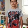 Playera Máscara De Látex Across The Multiverse Niño