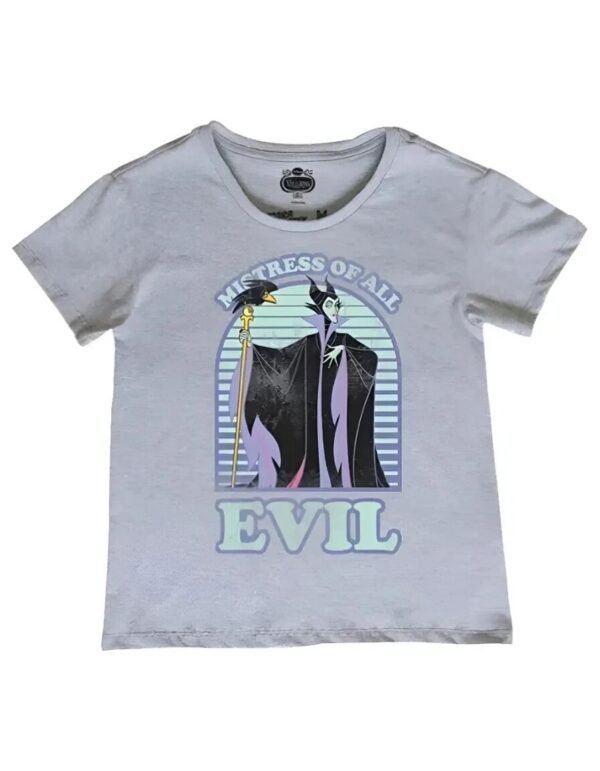 Playera Máscara De Látex Mistress Of All Evil Mujer Playera Máscara De Látex Mistress Of All Evil Mujer