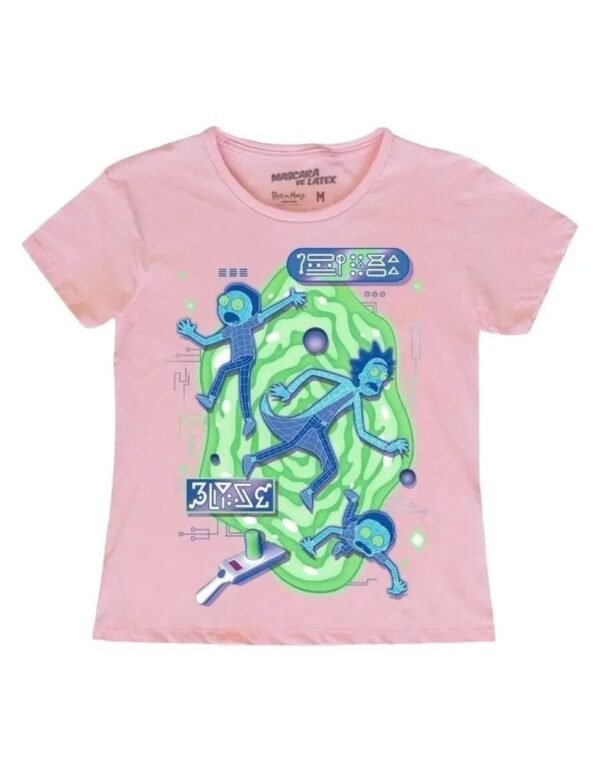 Playera Máscara De Látex In The Mortyverse Of Rick Mujer Playera Máscara De Látex In The Mortyverse Of Rick Mujer