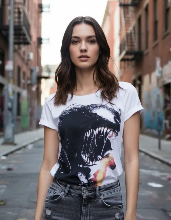 Playera Máscara De Látex Revenge Wanted Mujer