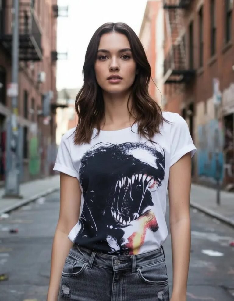 Playera Máscara De Látex Revenge Wanted Mujer