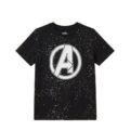Playera Máscara De Látex Avengers Space Logo Niño